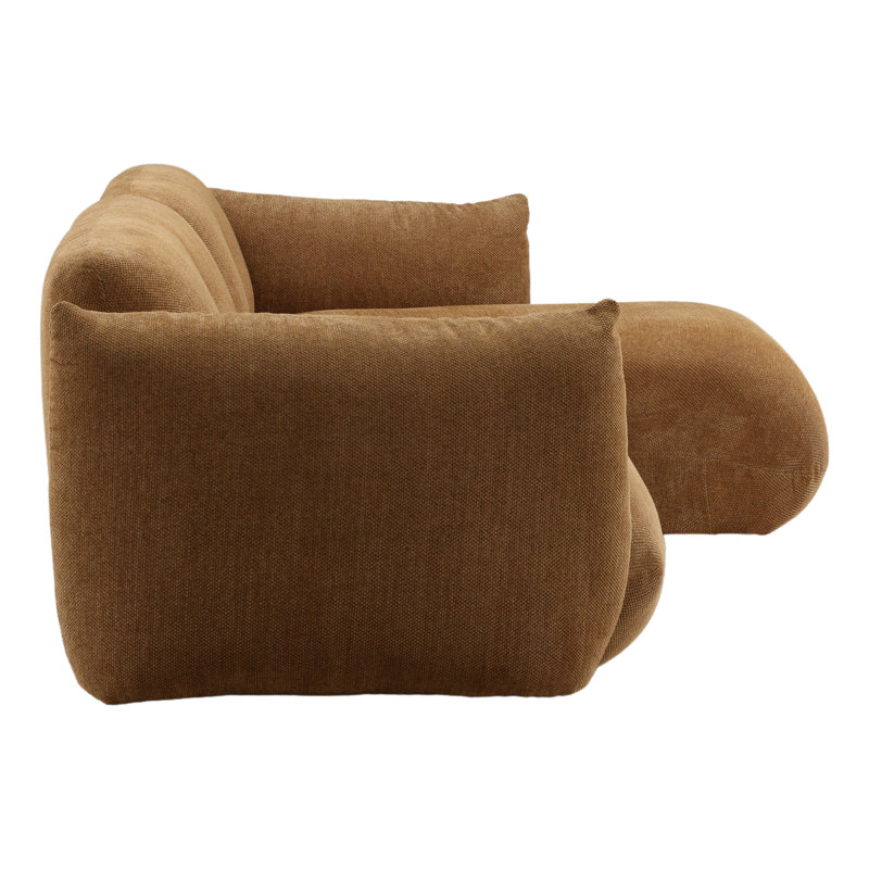 Sonique Chaise Sectional Caramel LAF, Right Hand Facing