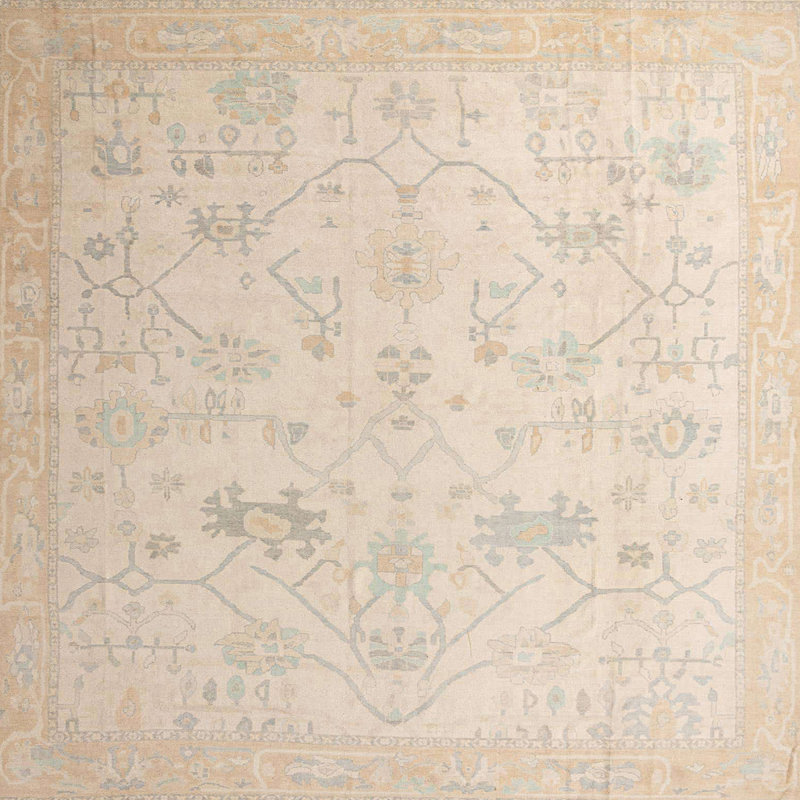 Tapis abstrait moderne 4348, Carré 5 pi