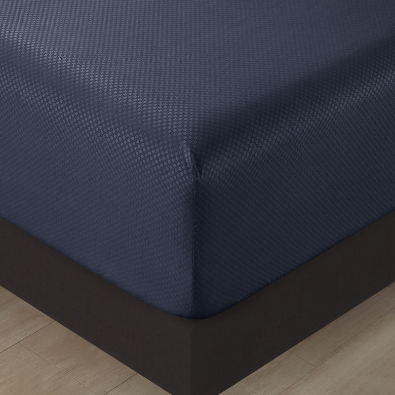  Microfiber Plain Weave / Muslin Sheet Set, Full Sheet Set + 1 Fitted Sheet + 4 Pillowcases, Navy