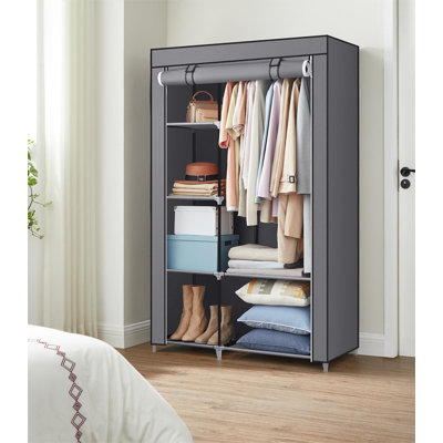 Aliyiah 105cm Portable Wardrobe