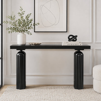 Elegant and Luxurious Acacia Veneer Console Table