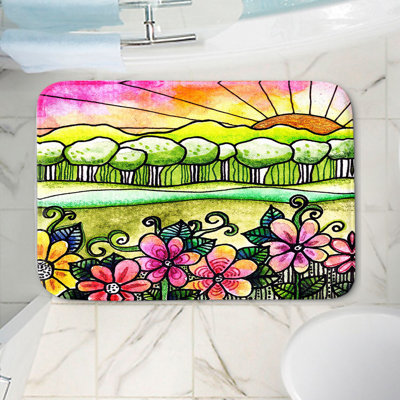 Tapis pour salle de bain à mousse à mémoire vive mead robin
