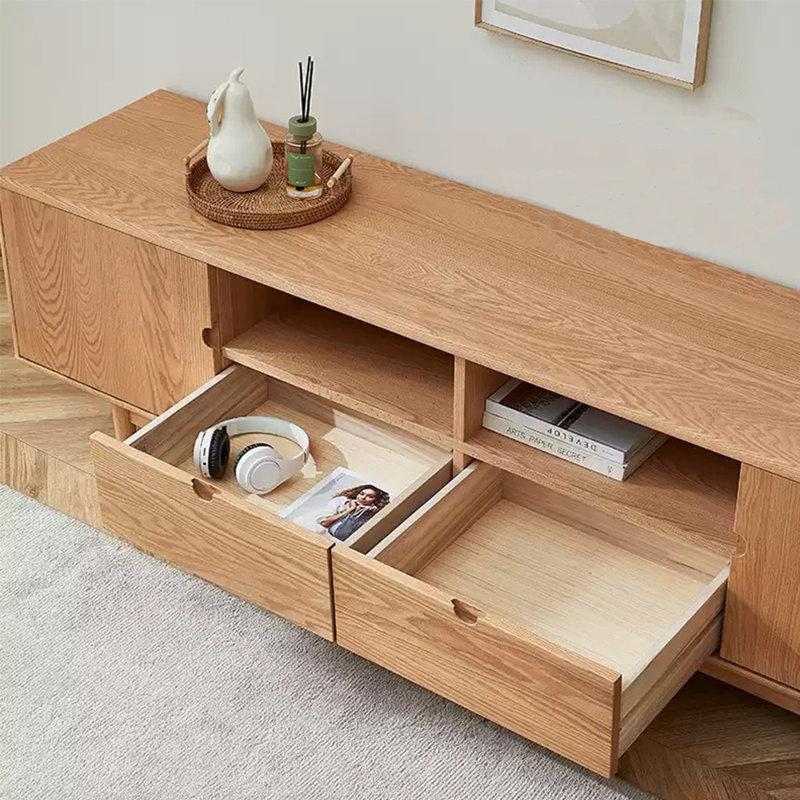 Home solid wood TV cabinet