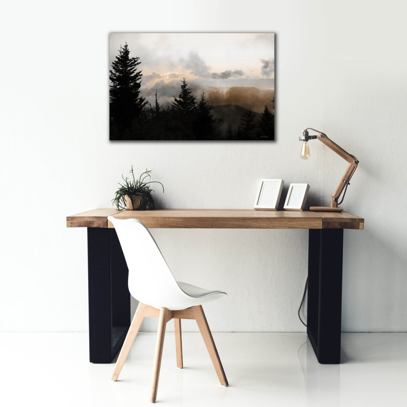 «Mountain Layers 2» par Lori Deiter, art mural sur toile, H 26 po x l 40 po