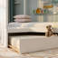Charmant lit en pin blanc avec lit gigogne
