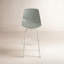Clean Cut Swivel Stool with Metal Frame-69342288-69342289