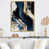 Toile avec cadre flottant or