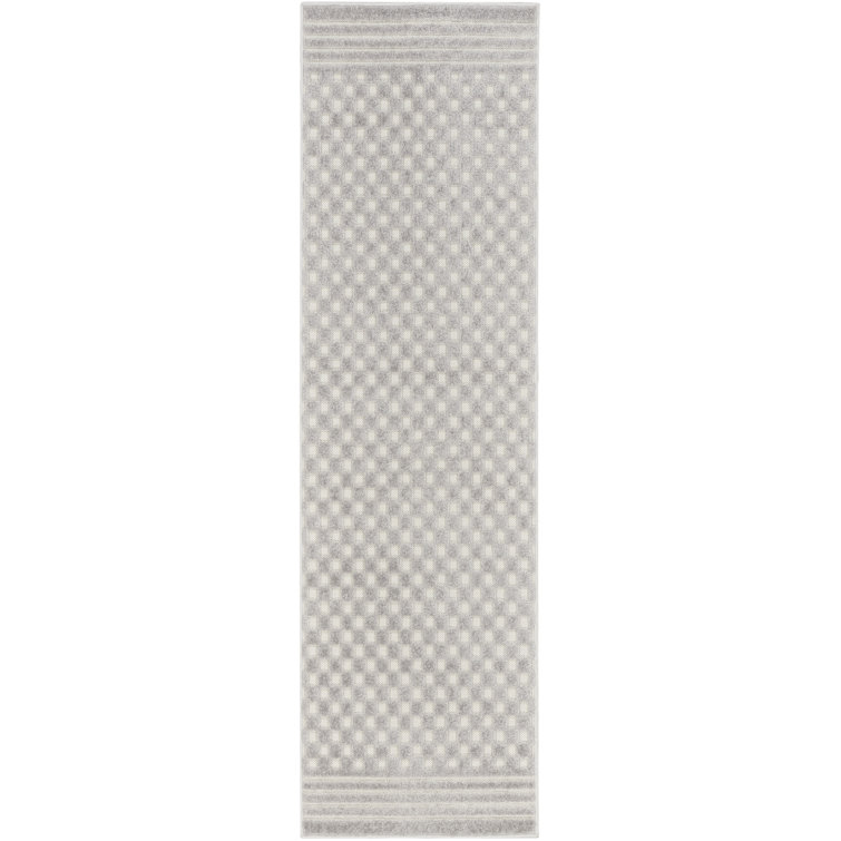 Ebern Designs Care Free Light Grey Modern Indoor Rug
