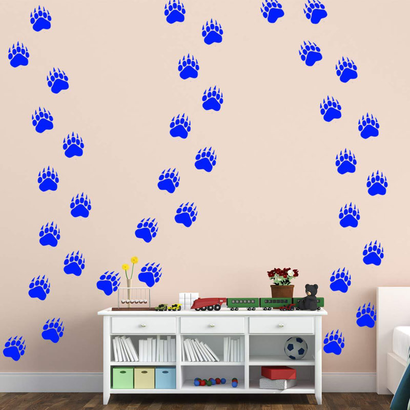 Adhésif décoratif Charl Paw, bleu