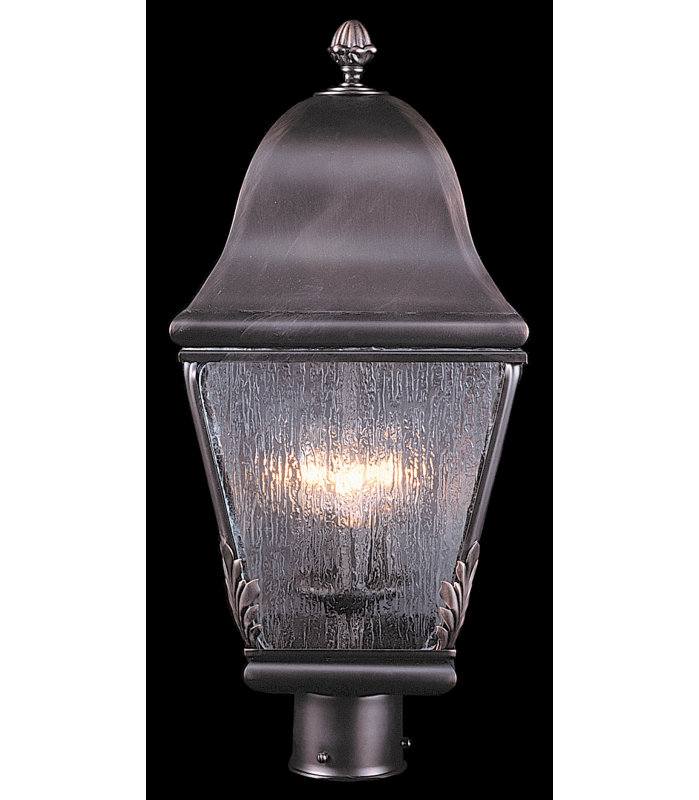 Tête de lanterne câblée à 1 lumière Mahalia, Bronze Sienne, H 24 po x l 9,5 po