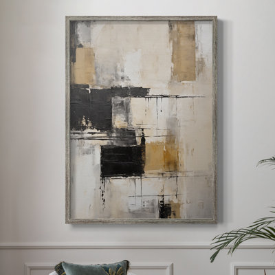 ABSTRACT Series CDI, reproduction encadrée - bois massif