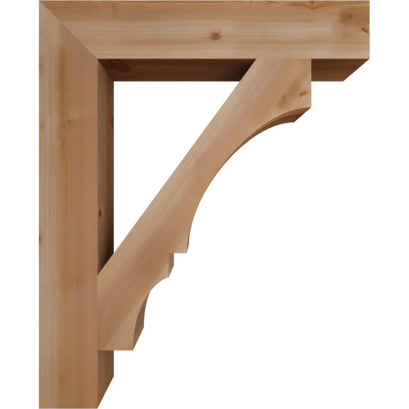 Support de bloc Balboa, Cèdre rouge de l'Ouest lisse, L 5 1/2 po x P 34 po x H 42 po