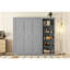 Grand lit escamotable mural avec tablettes-1939741121