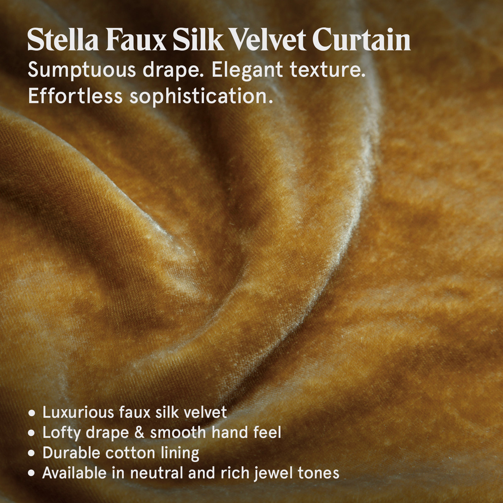 Stella Velvet Duvet Cover Set, Queen Duvet Cover + 2 Standard Shams, Saffron