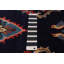 Tapis bleu marine rétro Kayseri 3 pi 6 po x 11 pi 5 po