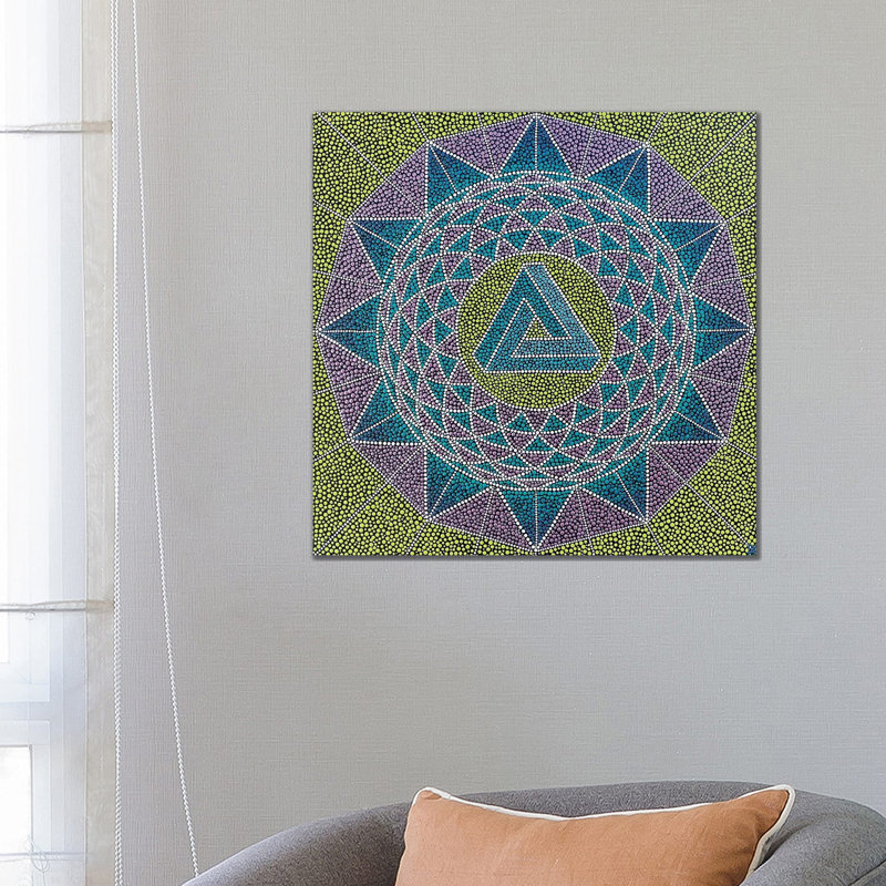 Eternity Geometric Mandala by Nadya Al-Haroun - Wrapped Canvas Gallery-Wrapped Canvas Giclée