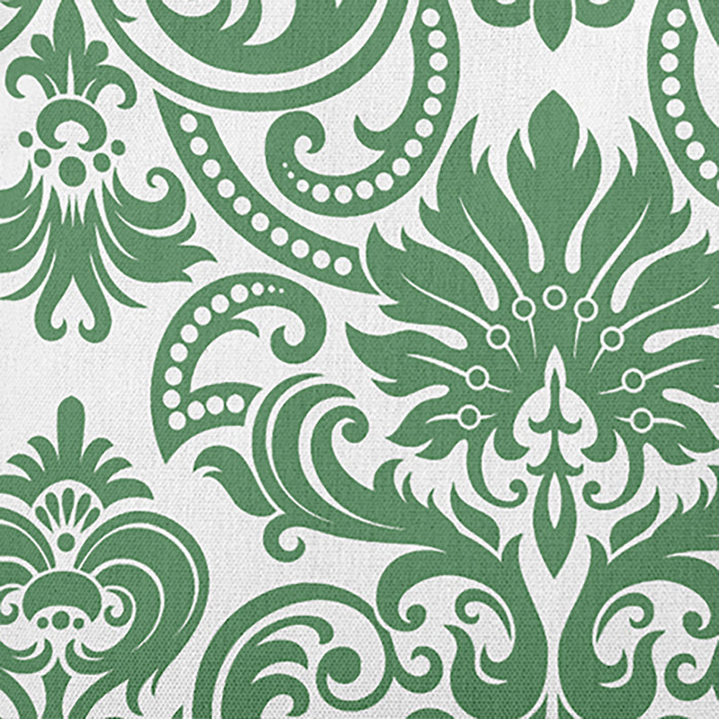 Housse et insert de coussin décoratif intérieur / extérieur en polyester Audronè, 20 po x 20 po, Vert