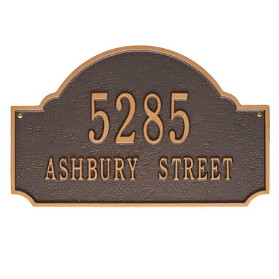 2-Line Wall Mount Address Plaque