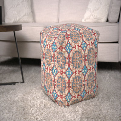 Repose-pieds en tissu fabriqué à la main - multicolore