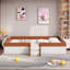Lit Keathan rembourré avec clôture et escalier à deux niveaux Fun Design-106912854-106912855