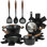 Ensemble d'ustensiles de cuisine et d'ustensiles de cuisine intérieurs en aluminium forgé de 14 pièces Oster Platinum Oxburg