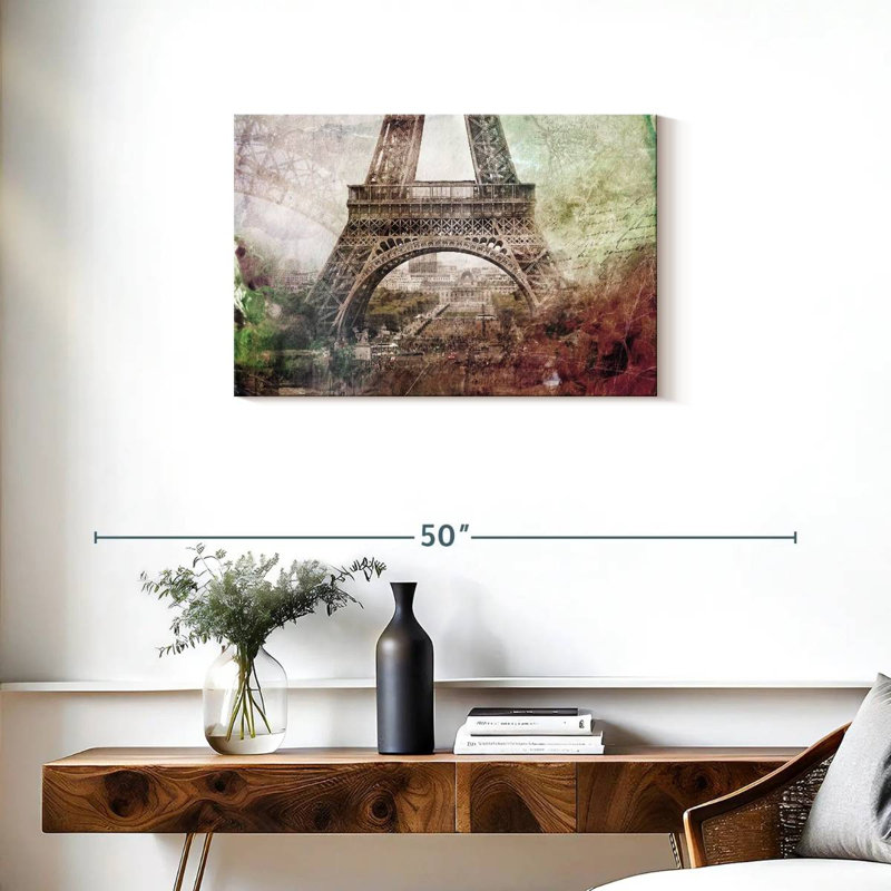 Lilie rétro Eiffel beauté, H 20 po x l 30 po