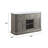 Marble Top & Weathered Oak Finish Server