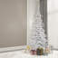 Flocked White Spruce 9' H Lighted Artificial Spruce Christmas Tree