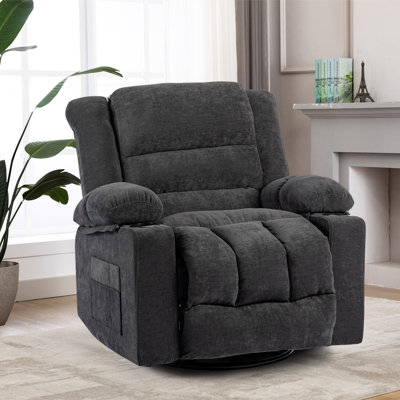 Fauteuil inclinable large et pivotant