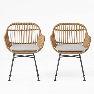 Chaise de patio avec coussin