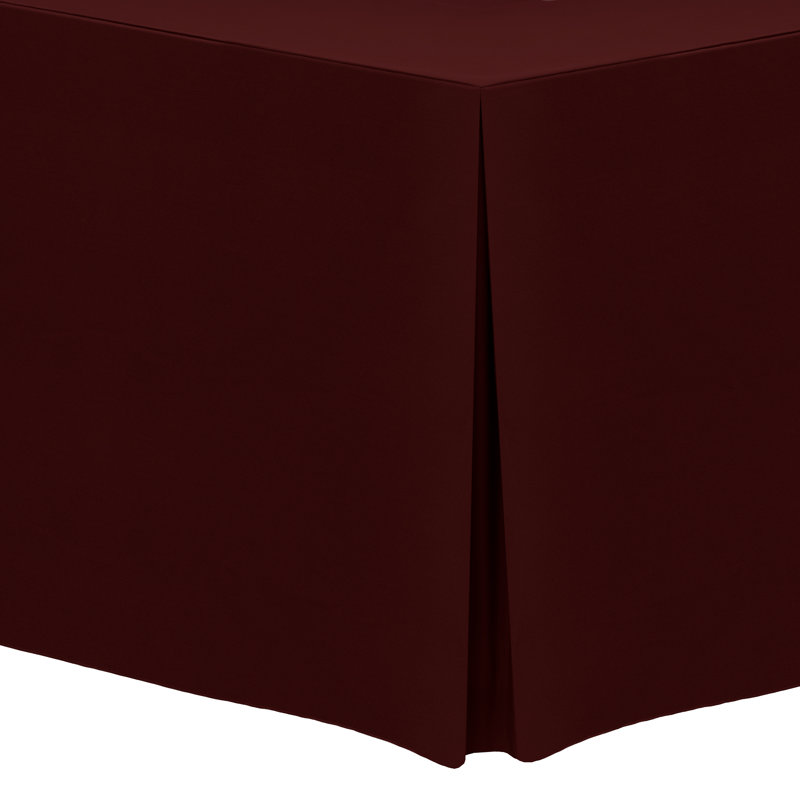Solid Color Tablecloth, 18" x 48", 5, Burgundy