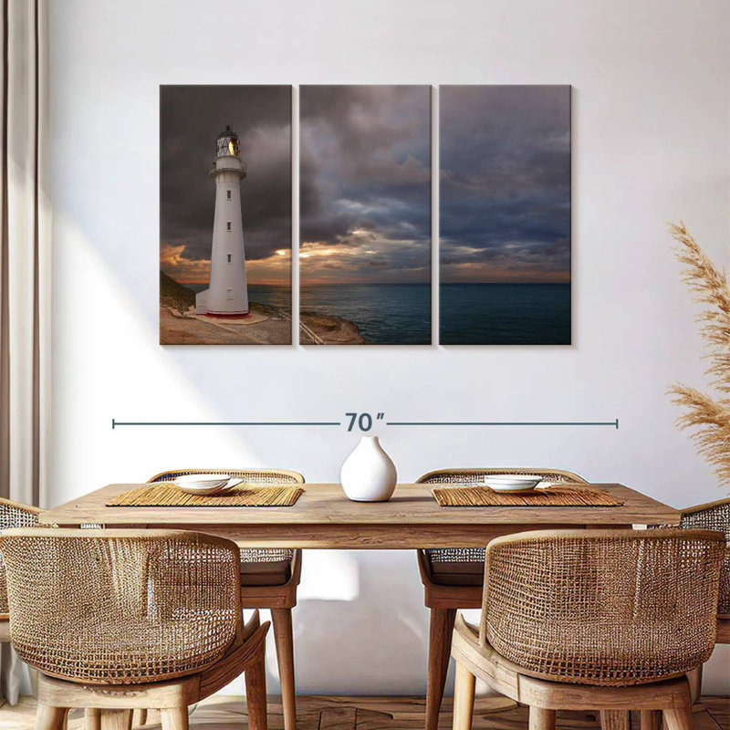 Aletra Castle Point Lighthouse, 36" H x 57" W
