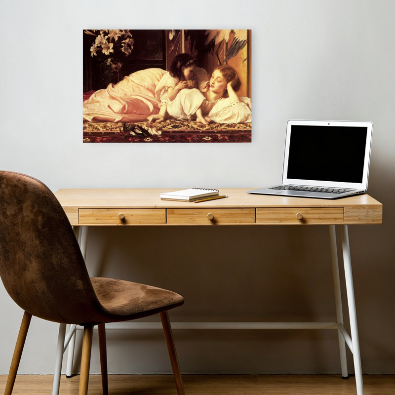 «Mother and Child», reproduction d'art murale rétro classique, 12" H x 18" W