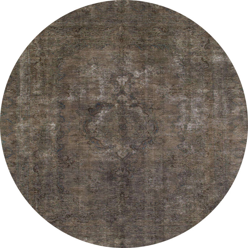 Tapis abstrait moderne 1281, Rond 3 pi