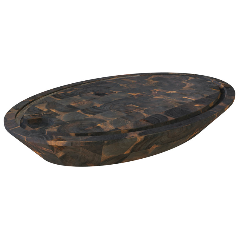 SAMURAI Blocs de planche à découper en bois d'acacia multi-usages (23,23 x 15,35 x 3,07, espresso)
