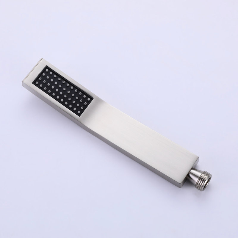 Système de douche en nickel brossé 10 po x 10 po - fixation murale, fabrication en laiton, alimentation en eau chaude et froide avec contrôle de température facile en laiton, réglable