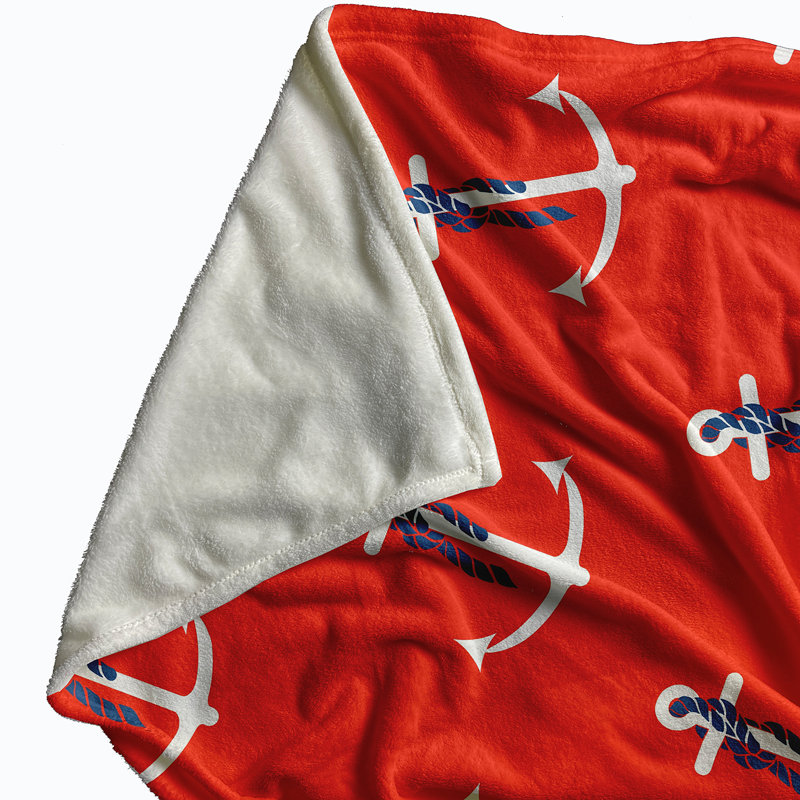 Erdman Plain Weave / Muslin Throw Blanket, Orange