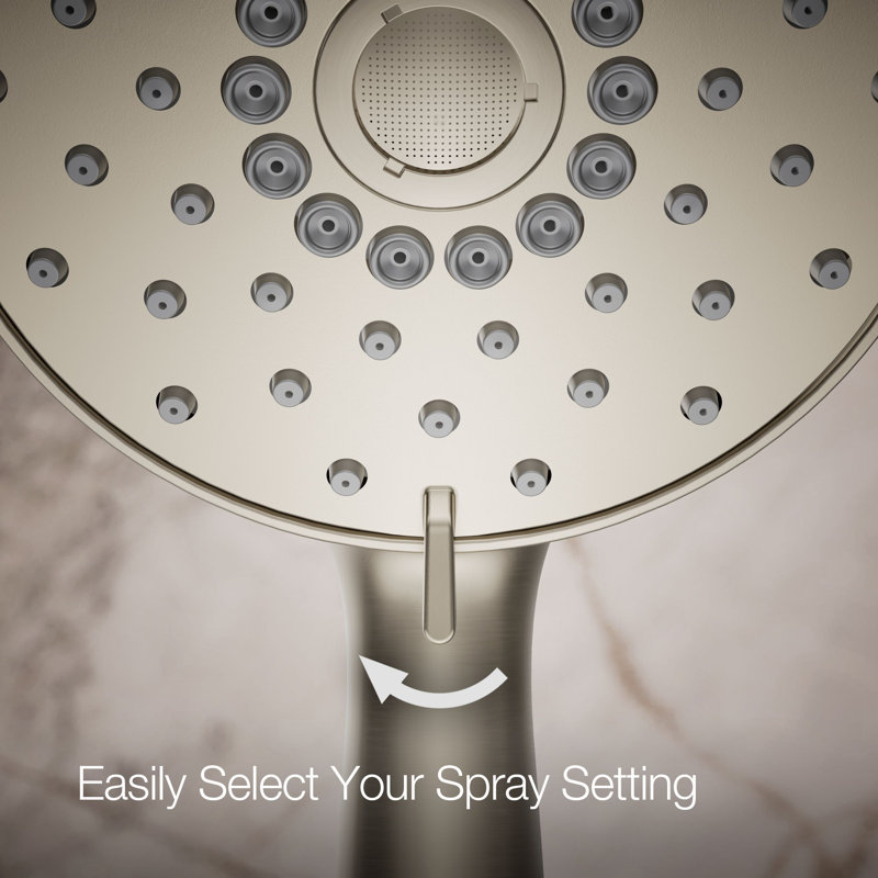 2.5 gpm Forte 1.75 gpm Multifunction Handshower with Katalyst Air-Induction Technology, Vibrant Brushed Nickel