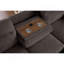 Canapé-lit modulaire en chenille de 94 po de largeur avec méridienne de rangement orientée à droite Kipriano II - lit escamotable en L, console rabattable avec ports USB et siège à ressorts