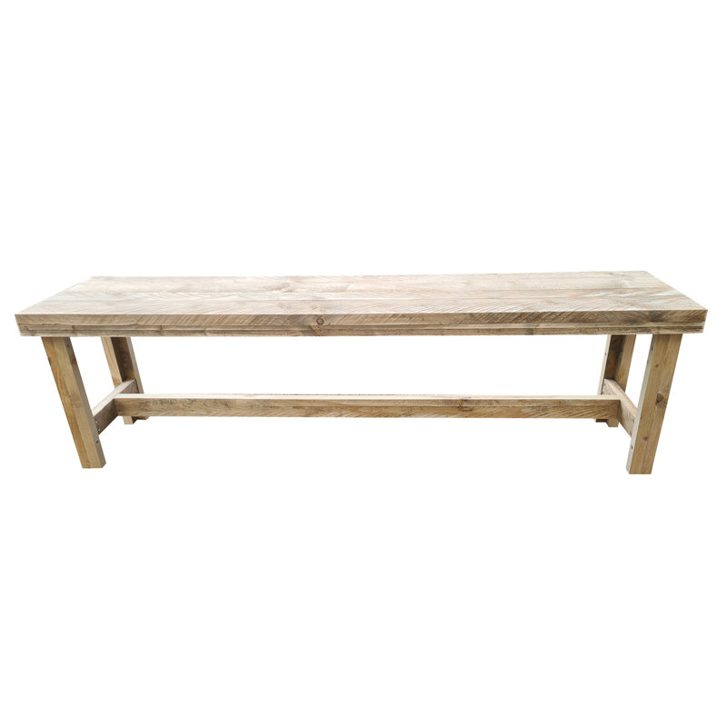 Ginevra Solid Wood Bench, 43cm H x 160cm W x 36cm D