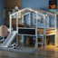 Lit mezzanine simple avec échelle