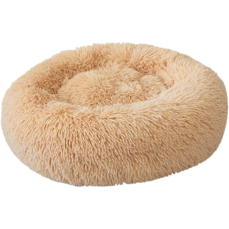 Jaiden Orthopedic Fleece Pet Bed, 50cm W x 50cm D, Tan