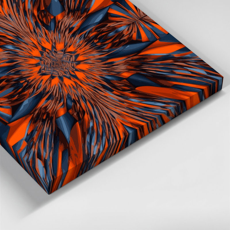 Art mural sur toile noire Op Art 65, H 20 po x l 24 po