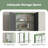 Nathalya Glass Wall Bathroom Cabinet-2040105004