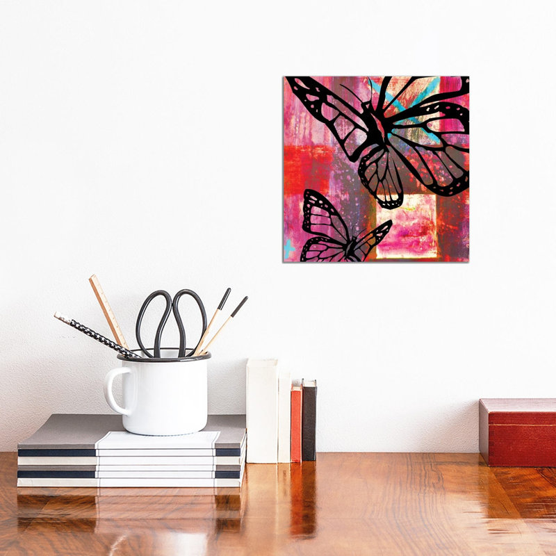 Butterfly II by Micha Baker - Wrapped Canvas Painting, 30.48 cm H x 30.48 cm W