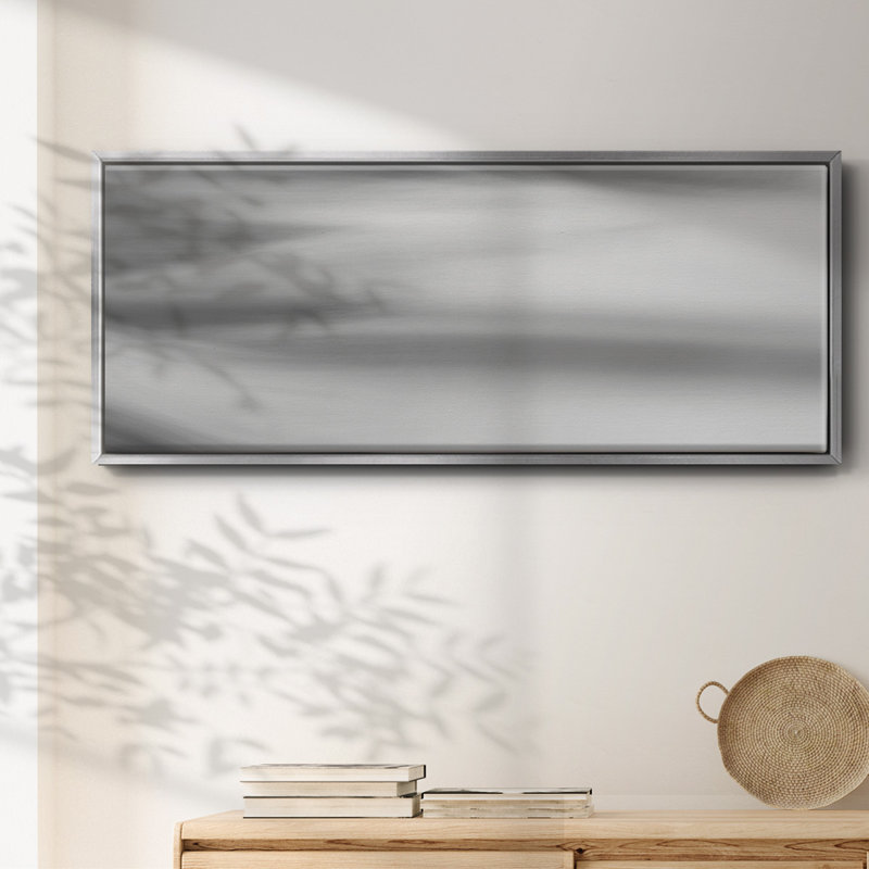 «Black & White Water Panel VII», toile encadrée, H 20 po x l 50 po