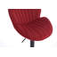 Ensemble de 2 tabourets de bar réglables avec dossier et repose-pieds, chaises de bar à hauteur de comptoir pour la cuisine, pub - rouge-1968516563