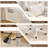 Home Office Computer Chair With 3.9" Height Adjustable, Vanity Chair With 360° Swivel For Makeup Room, Ergonomic Desk Chair With Teddy Fabric For Office-1242593402-1242593401