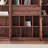 Pure solid wood black walnut bookcase