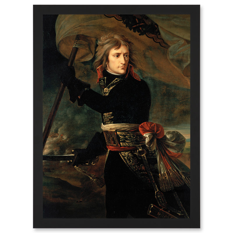 Antoine Jean Gros Napoleon Bonaparte Pont D'Arcole Bridge Emperor France - Single Picture Frame Painting